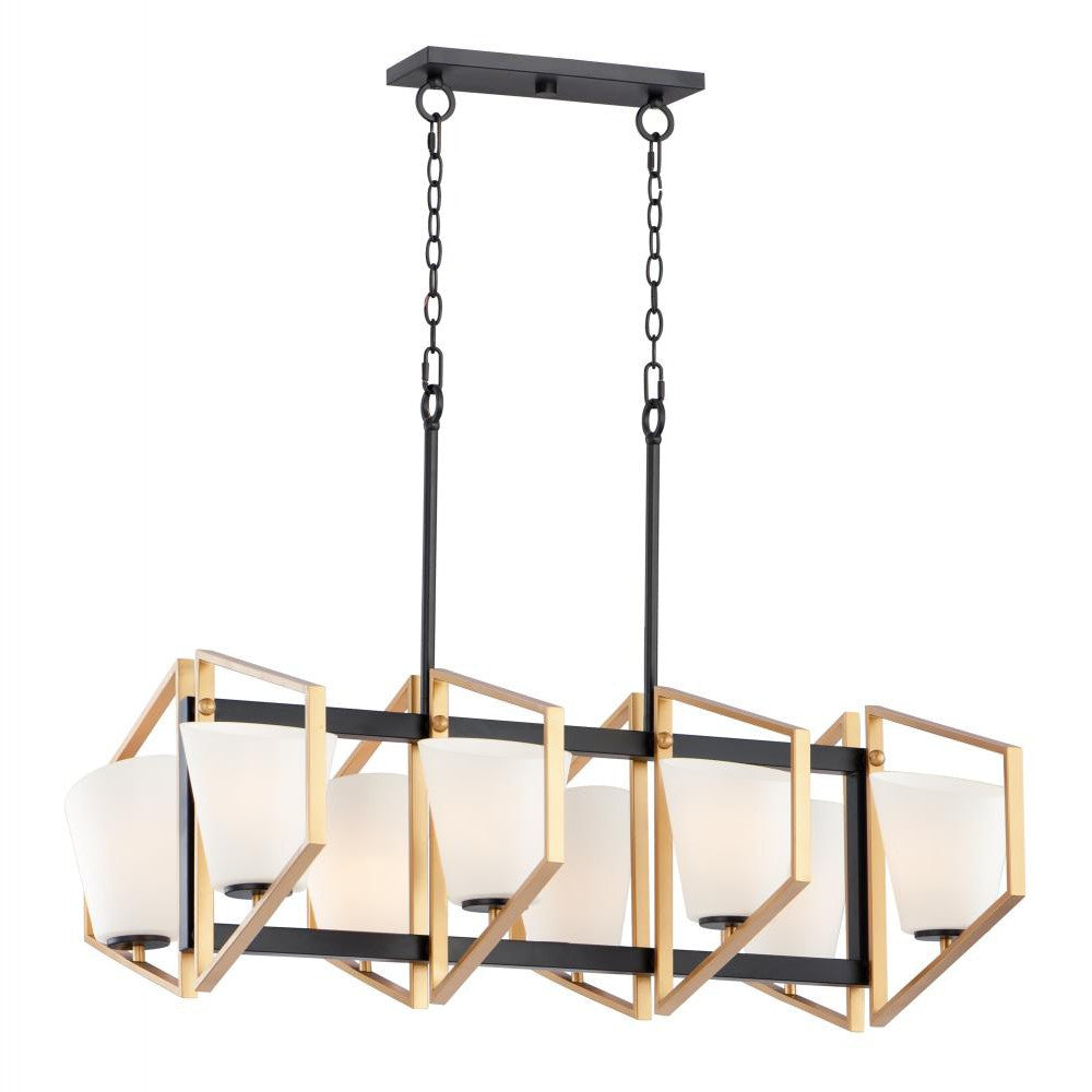 Maxim Lighting OBLIQUE 26358SWGLDBK Pendant Bohemian - Black