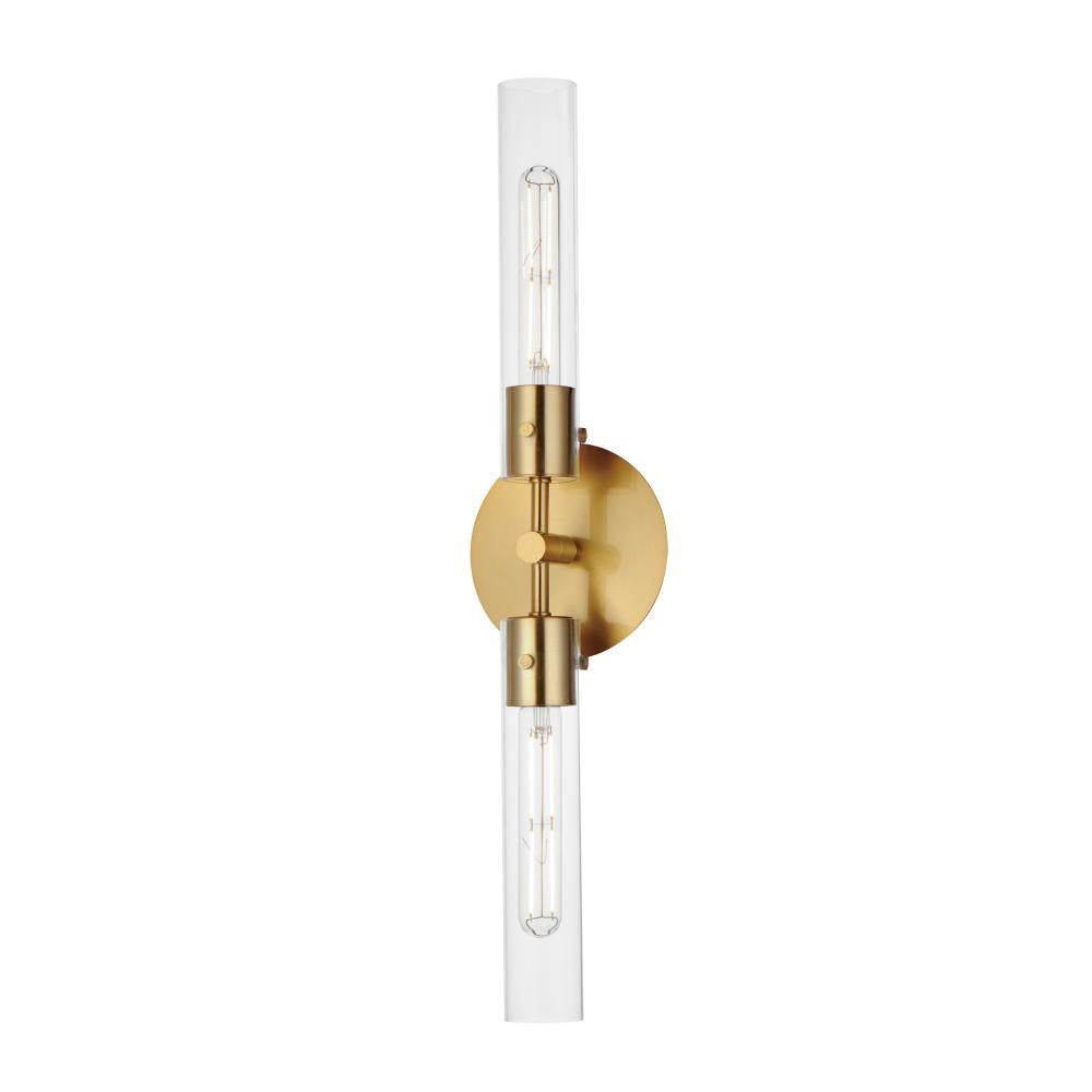 Maxim Lighting EQUILIBRIUM 26370CLNAB Sconce Traditional - Brass