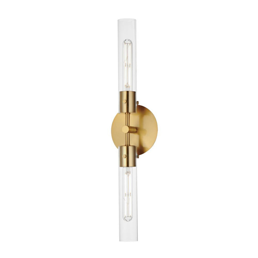 Maxim Lighting 26370CLNAB Equilibrium 6 Wall Sconce - Natural Aged Brass