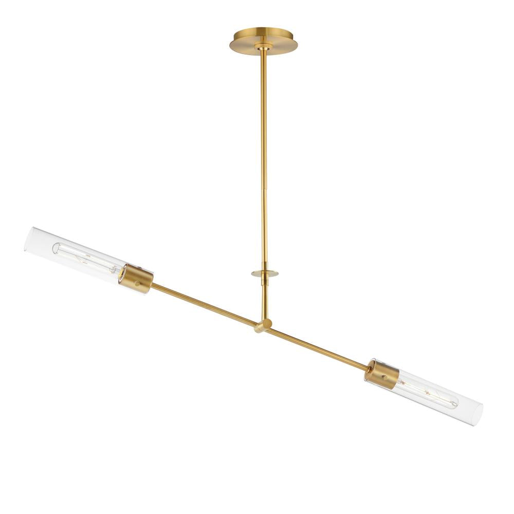 Equilibrium 42 Inch Linear Pendant – Natural Aged Brass