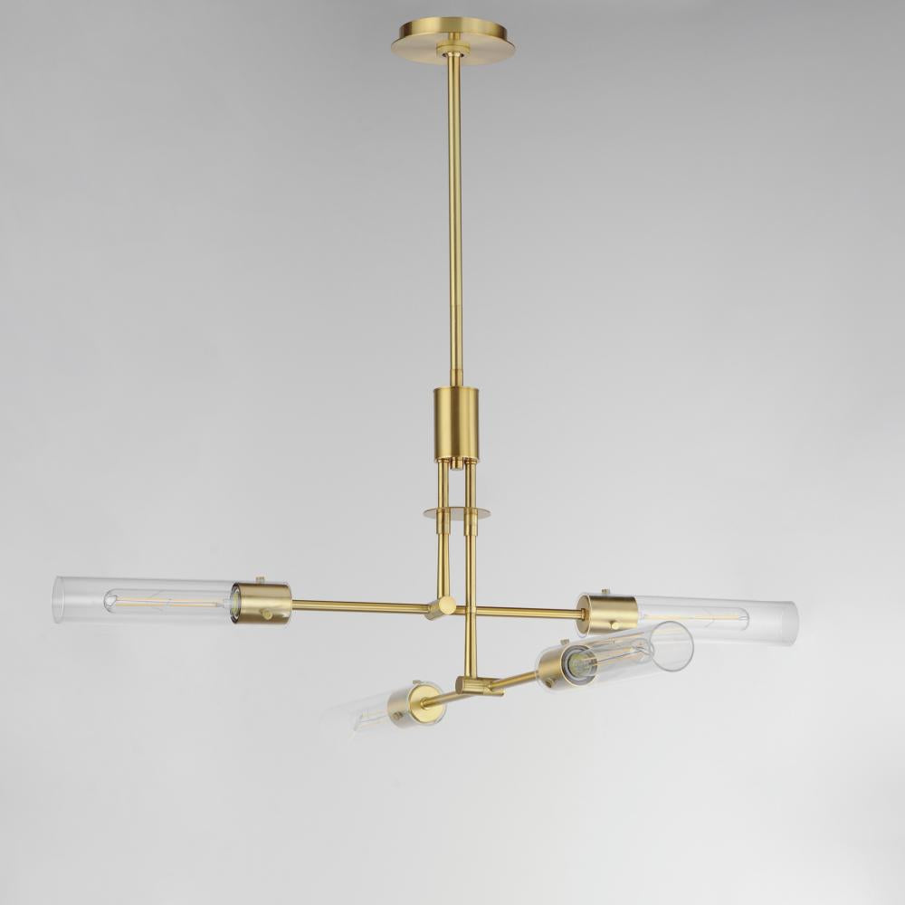 Maxim Lighting EQUILIBRIUM 26374CLNAB Pendant Traditional - Brass