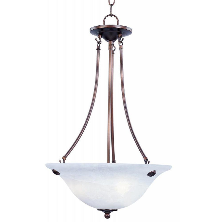 Maxim Lighting 2682MROI Malaga 16 Inch Invert Bowl Pendant – Oil Rubbed Bronze