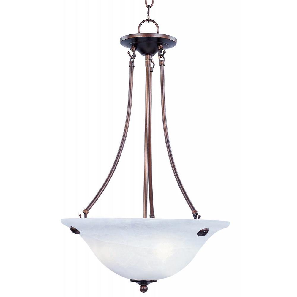 Maxim Lighting 2682MROI Malaga 16 Inch Invert Bowl Pendant – Oil Rubbed Bronze