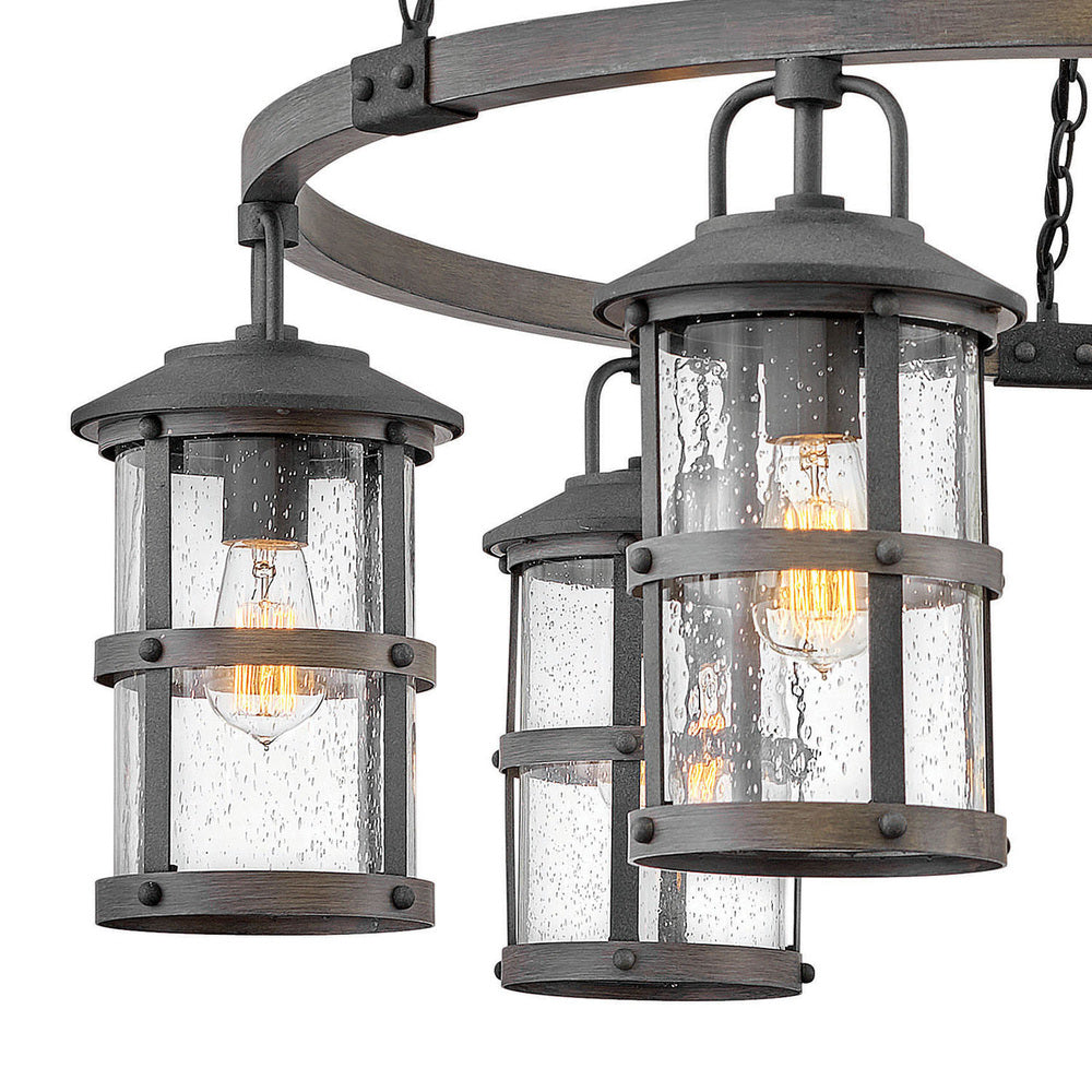 Hinkley Lighting LAKEHOUSE 2689DZ-LL Chandelier Nautical - Aged Zinc