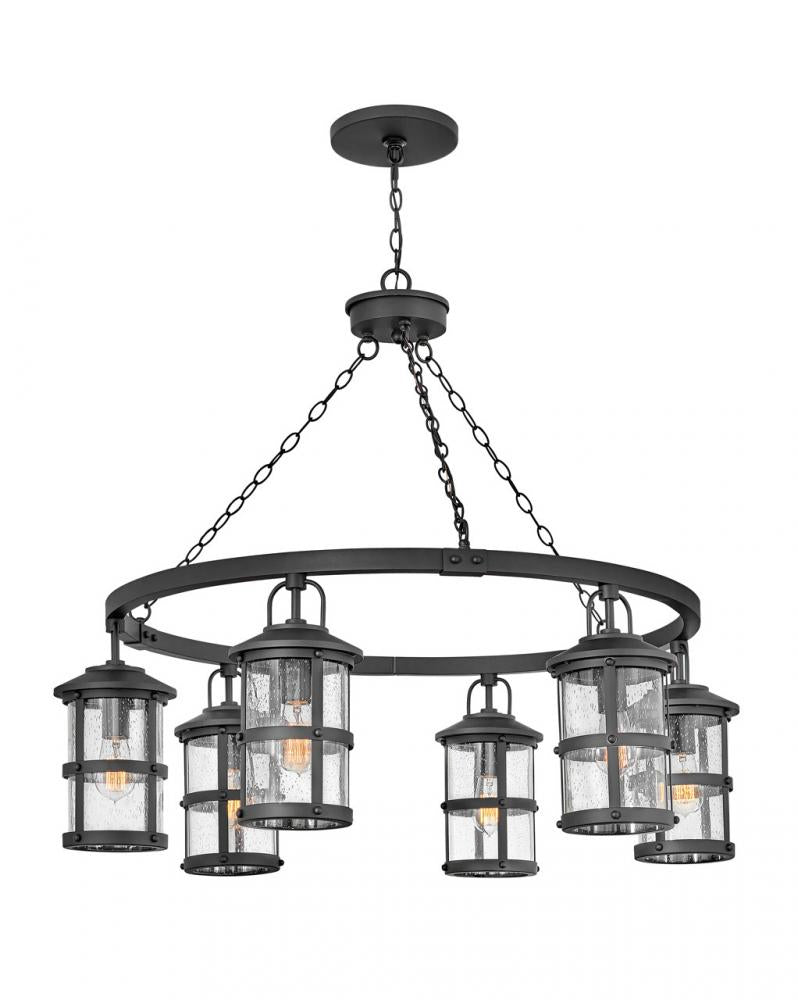 Hinkley Lighting LAKEHOUSE 2689BK-LL Chandelier Nautical - Black