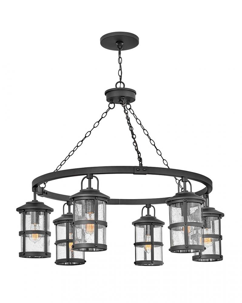 Hinkley Lighting LAKEHOUSE 2689BK-LV Chandelier Nautical - Black