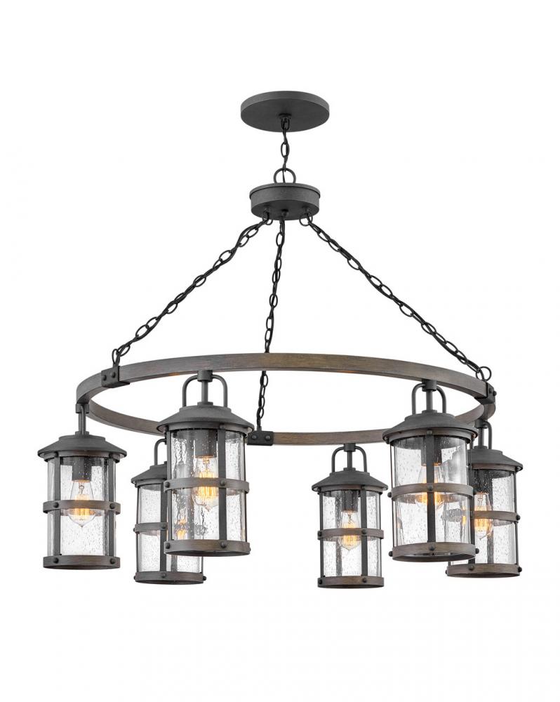 Hinkley Lighting LAKEHOUSE 2689DZ-LL Chandelier Nautical - Aged Zinc