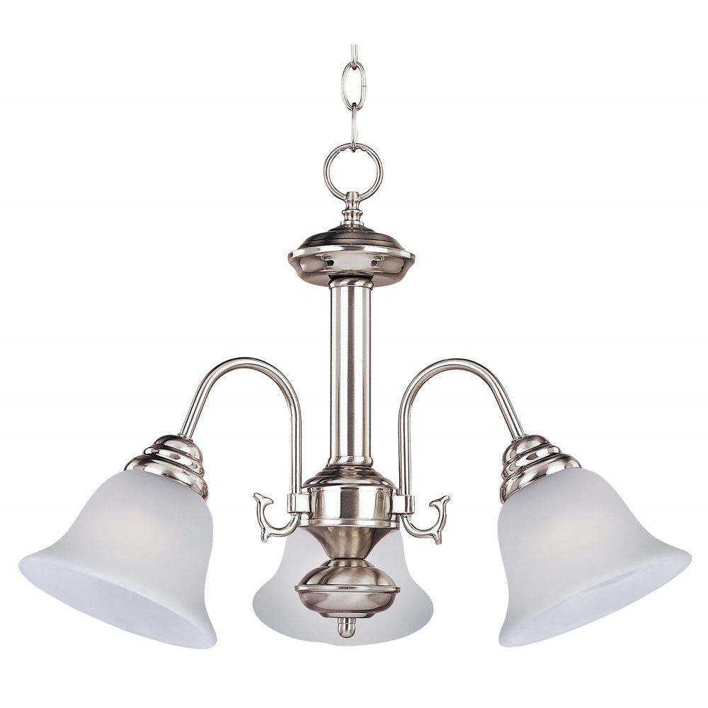 Maxim Lighting 2697FTSN Malaga 20 Inch Mini Chandelier – Satin Nickel