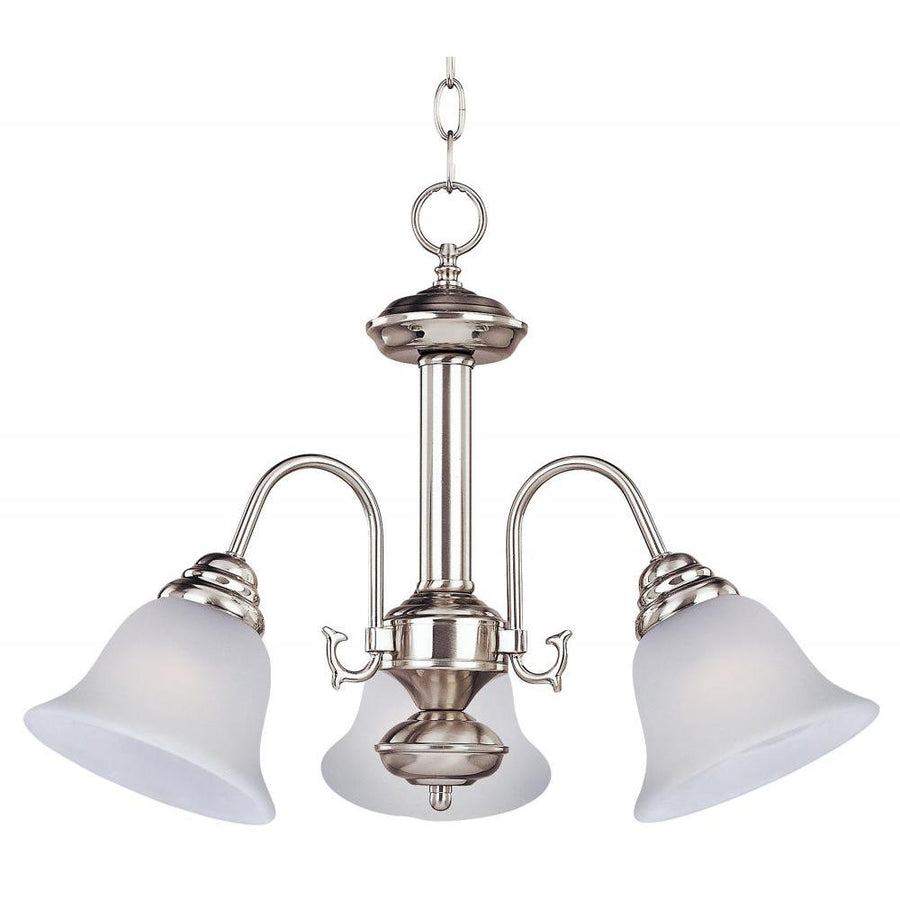 Maxim Lighting 2697FTSN Malaga 20 Inch Mini Chandelier – Satin Nickel