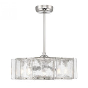 Genry 5-Light LED Fan D'Lier in Polished Nickel