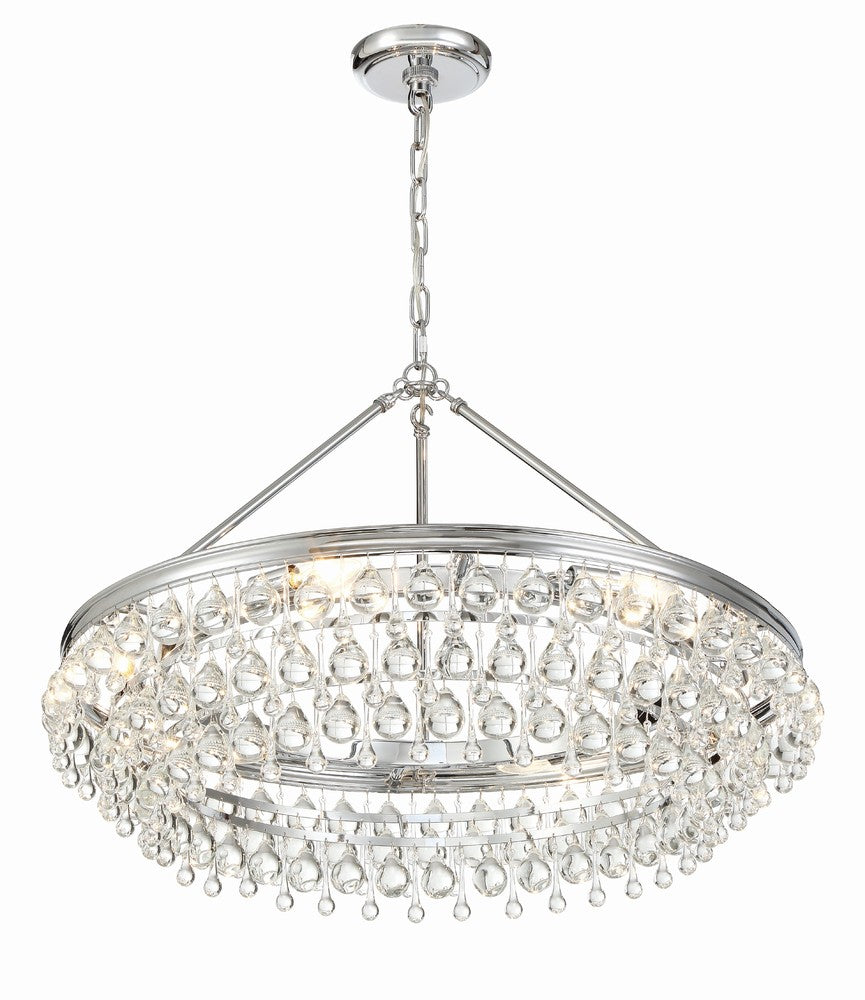 Crystorama CALYPSO 275-CH Chandelier Modern - Polished Chrome