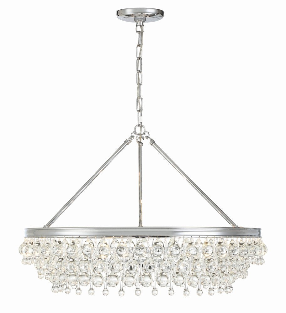 Crystorama CALYPSO 275-CH Chandelier Modern - Polished Chrome