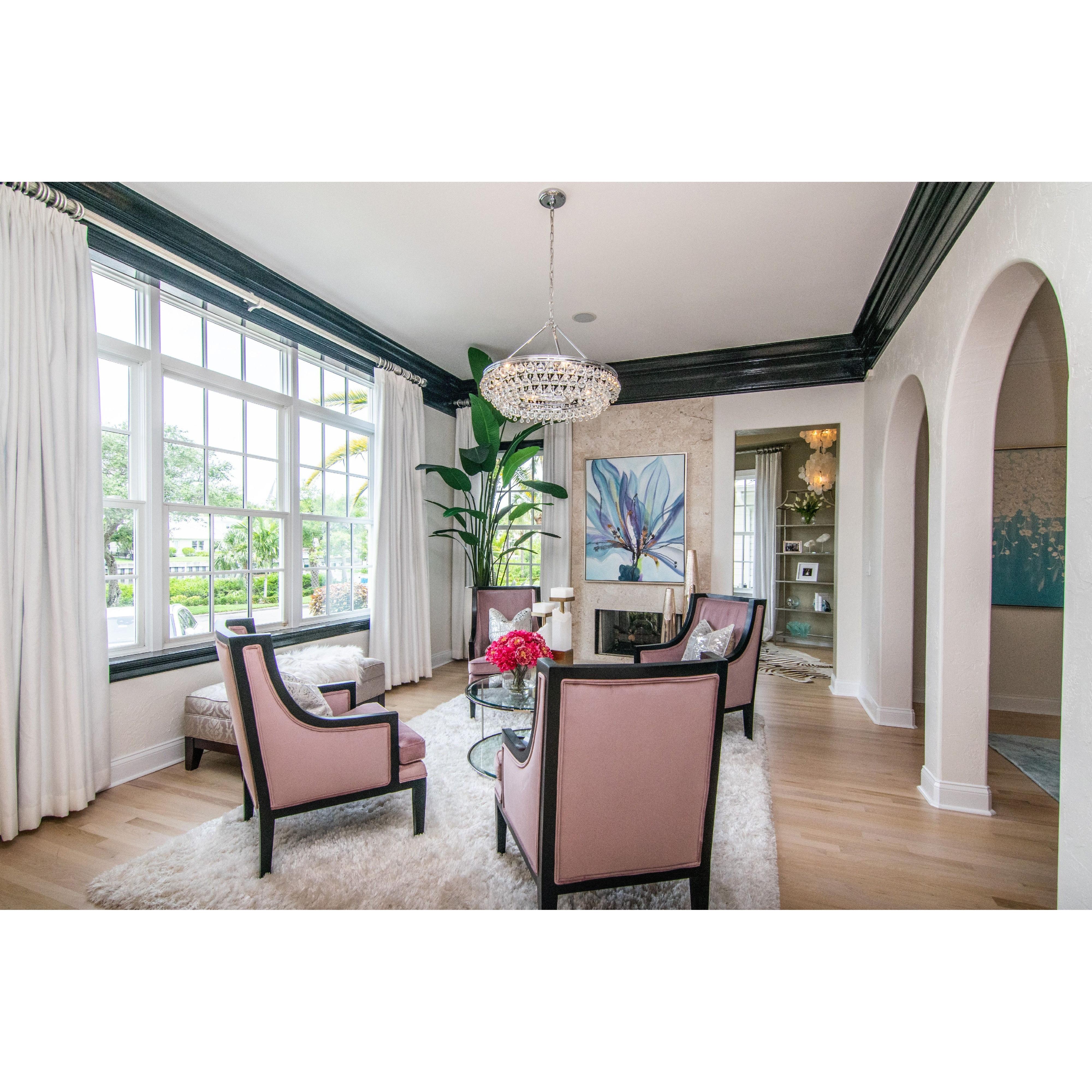 Crystorama Calypso 275-CH – 30 Inch – 6 Light – Chandelier – Polished Chrome – Damp Rated