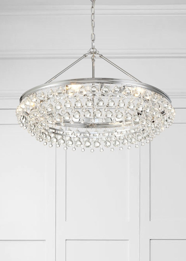 Crystorama CALYPSO 275-CH Chandelier Modern - Polished Chrome