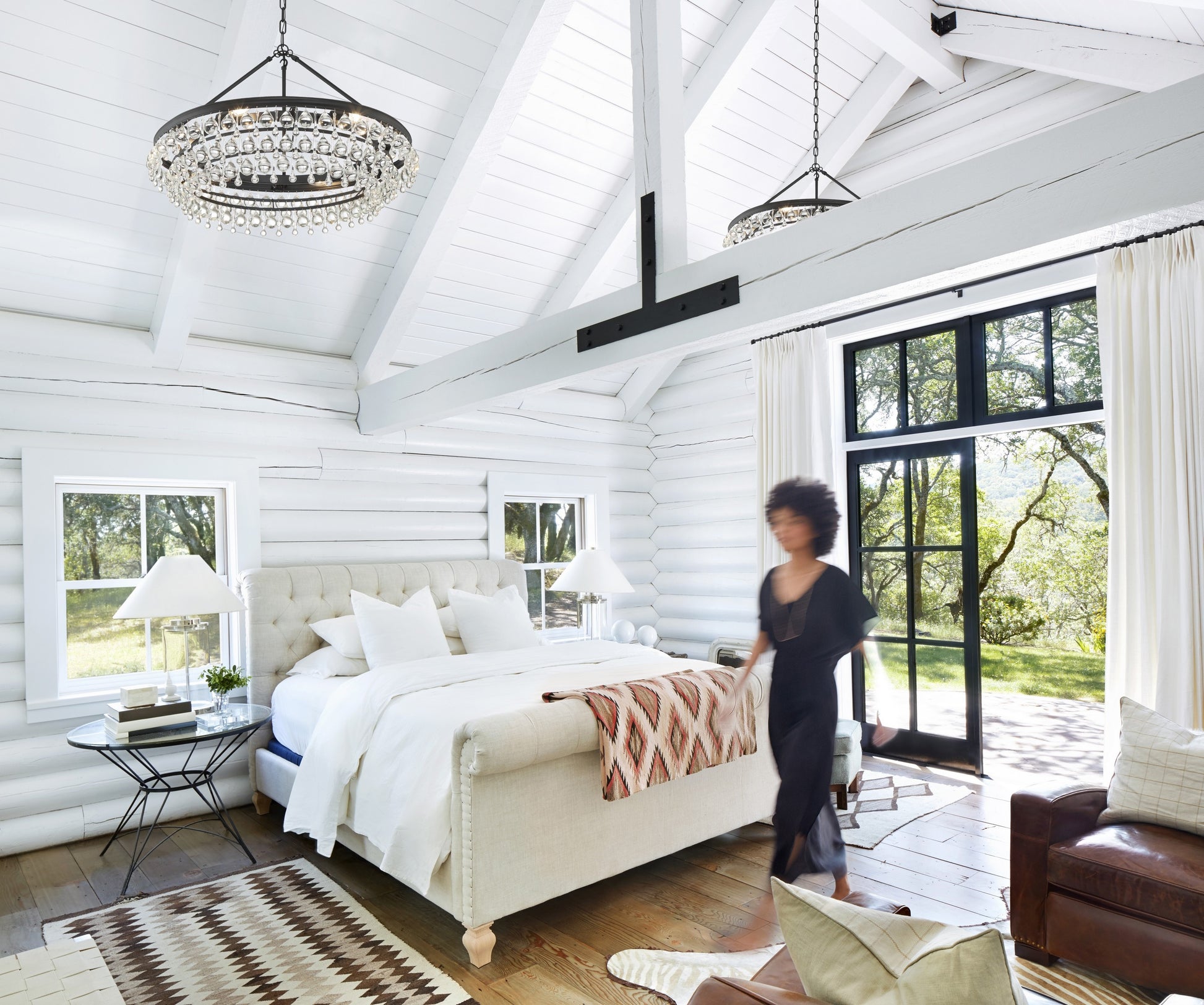 Crystorama Calypso 275-MK – 30 Inch – 6 Light – Chandelier – Matte Black – Damp Rated