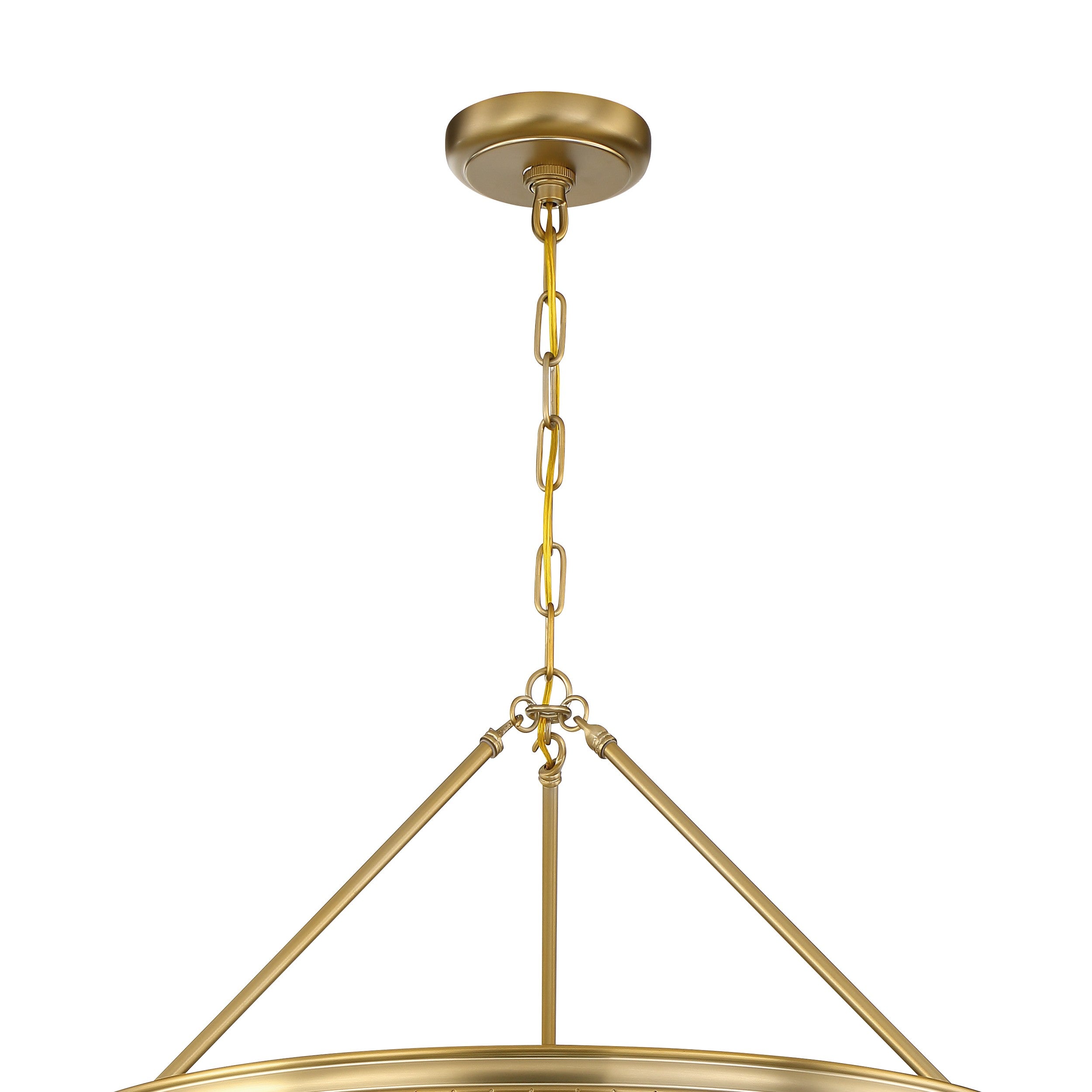 Crystorama Calypso 275-VG – 30 Inch – 6 Light – Chandelier – Vibrant Gold – Damp Rated