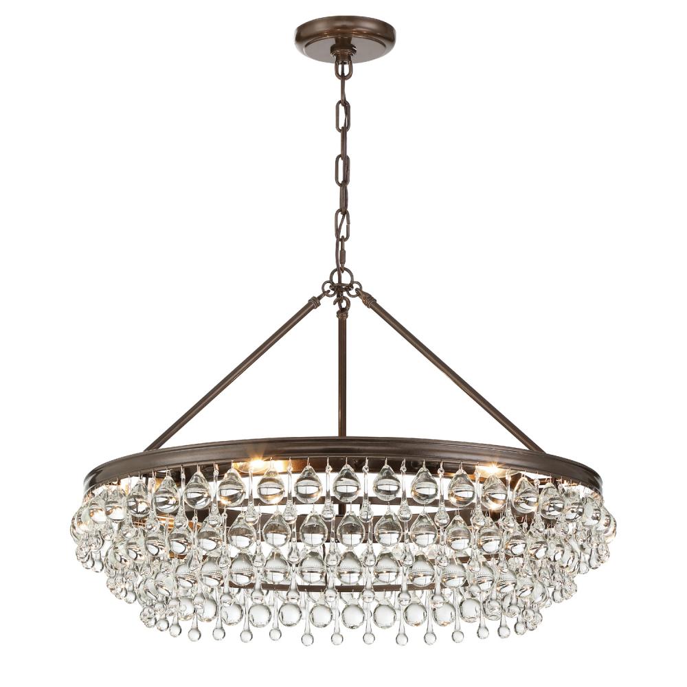 Crystorama CALYPSO 275-VZ Chandelier Modern - Vibrant Bronze