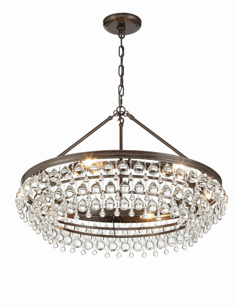 Crystorama CALYPSO 275-VZ Chandelier Modern - Vibrant Bronze