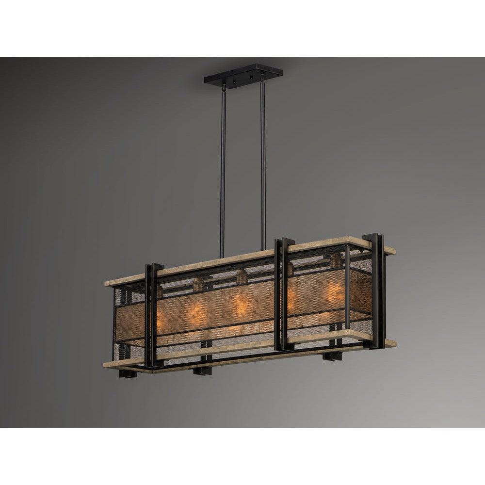 Maxim Lighting BOUNDRY 27567BKBWAB Pendant Country Rustic - Antique Brass