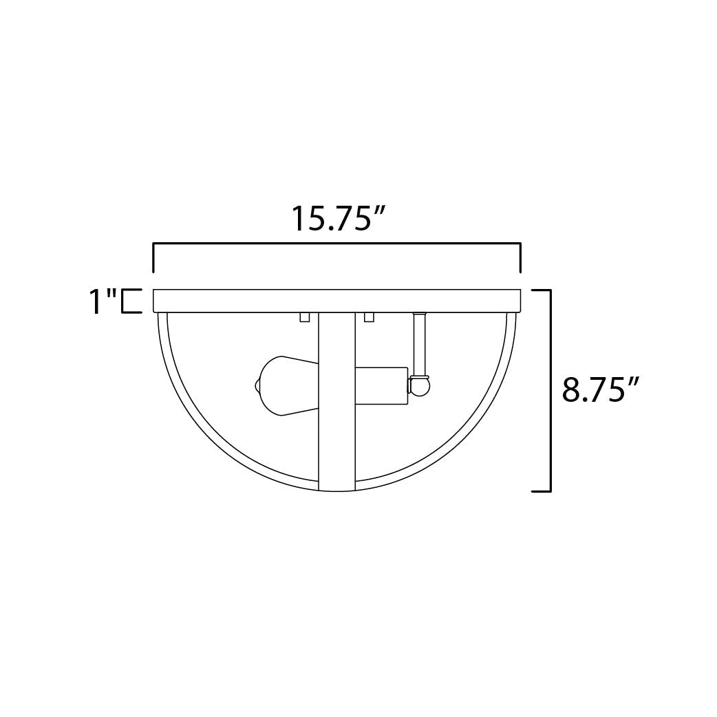 Maxim Lighting COMPASS 27570BWBK Flush Mount Transitional - Black