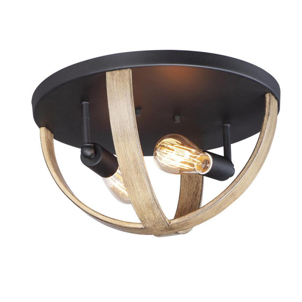 Maxim Lighting COMPASS 27570BWBK Flush Mount Transitional - Black