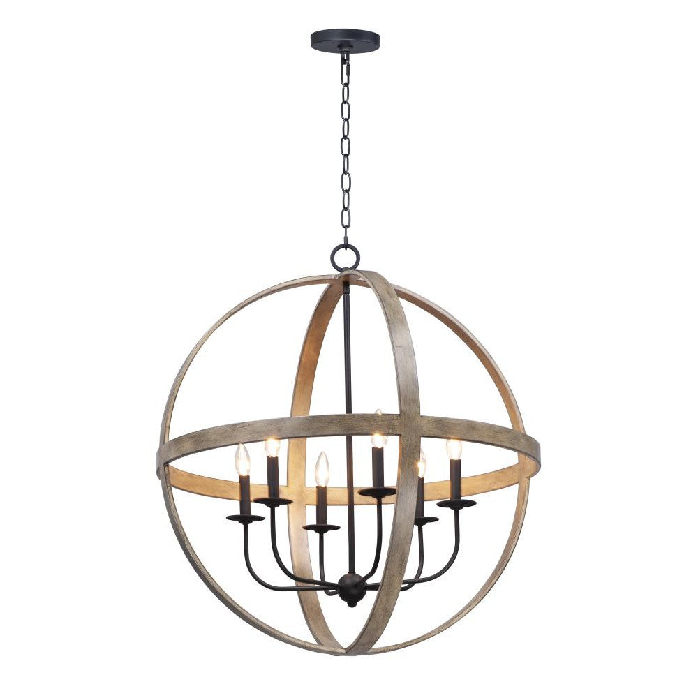 Maxim Lighting COMPASS 27576BWBK Pendant Transitional - Black