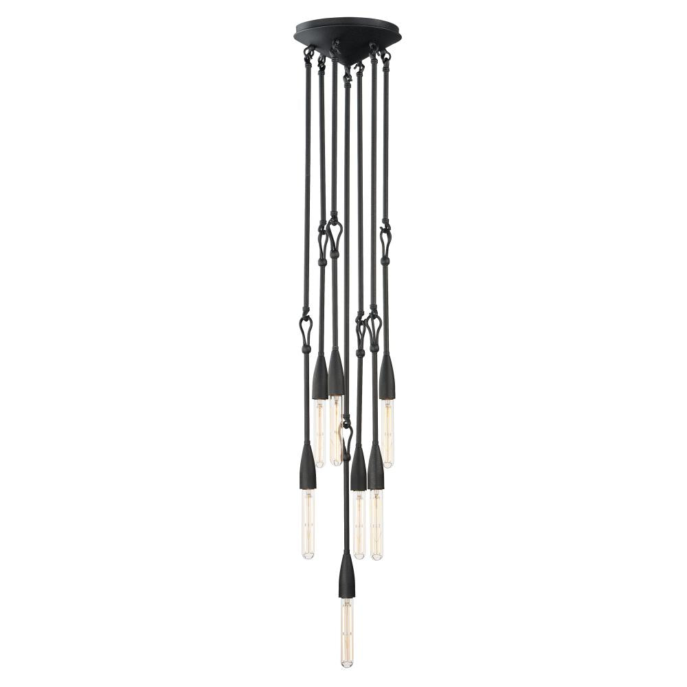 Pioneer 10 Inch 7 Light Pendant – Anthracite