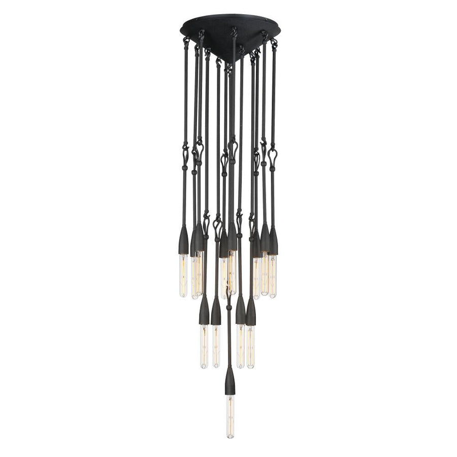Maxim Lighting 27719AR Pioneer 15 Inch 13 Light Pendant – Anthracite