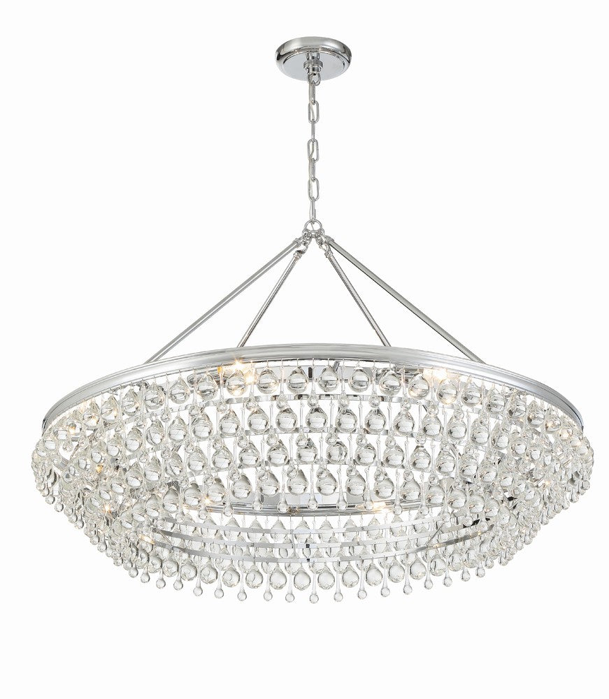 Crystorama CALYPSO 278-CH Chandelier Modern - Polished Chrome