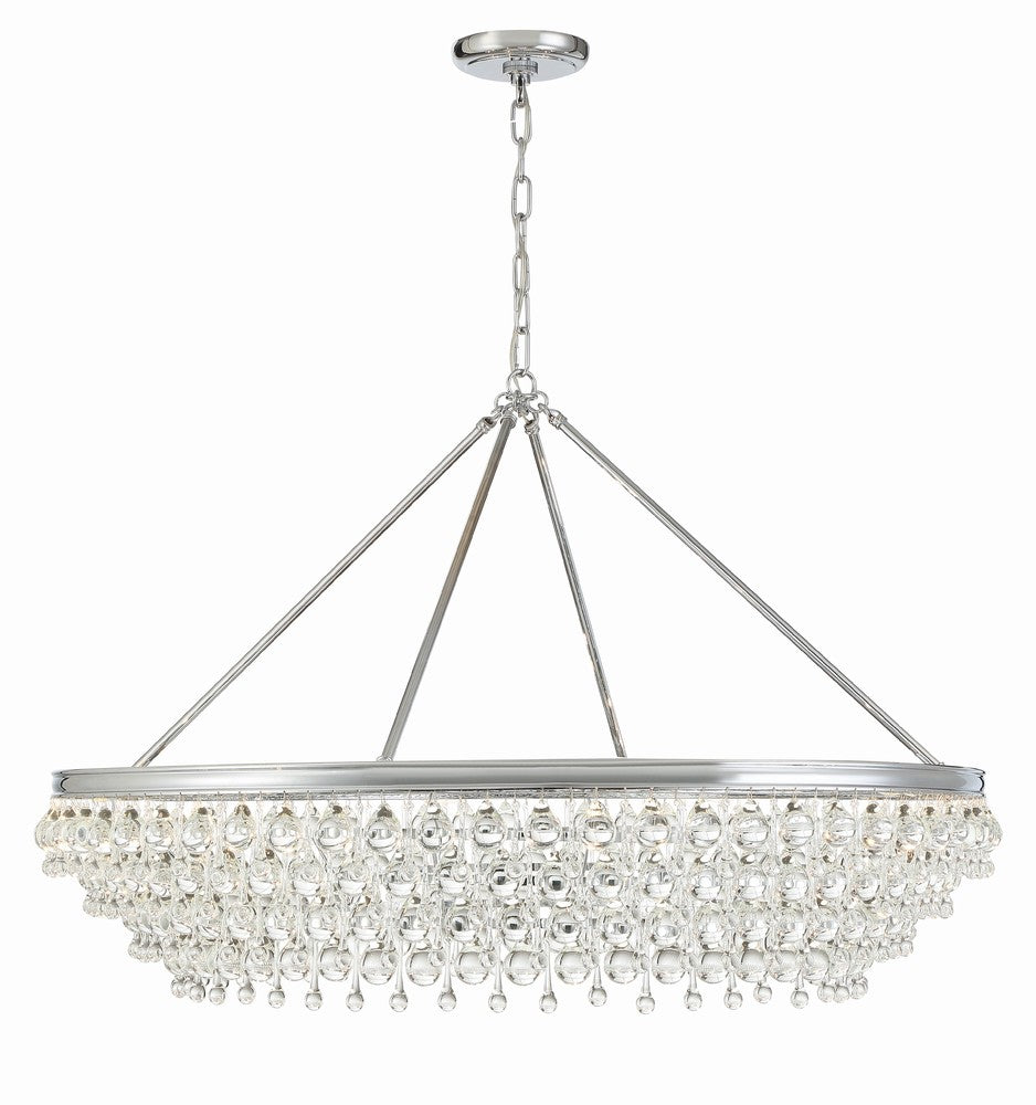 Crystorama CALYPSO 278-CH Chandelier Modern - Polished Chrome