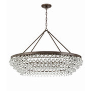 Crystorama Calypso 278-VZ – 40 Inch – 8 Light – Chandelier – Vibrant Bronze – Damp Rated