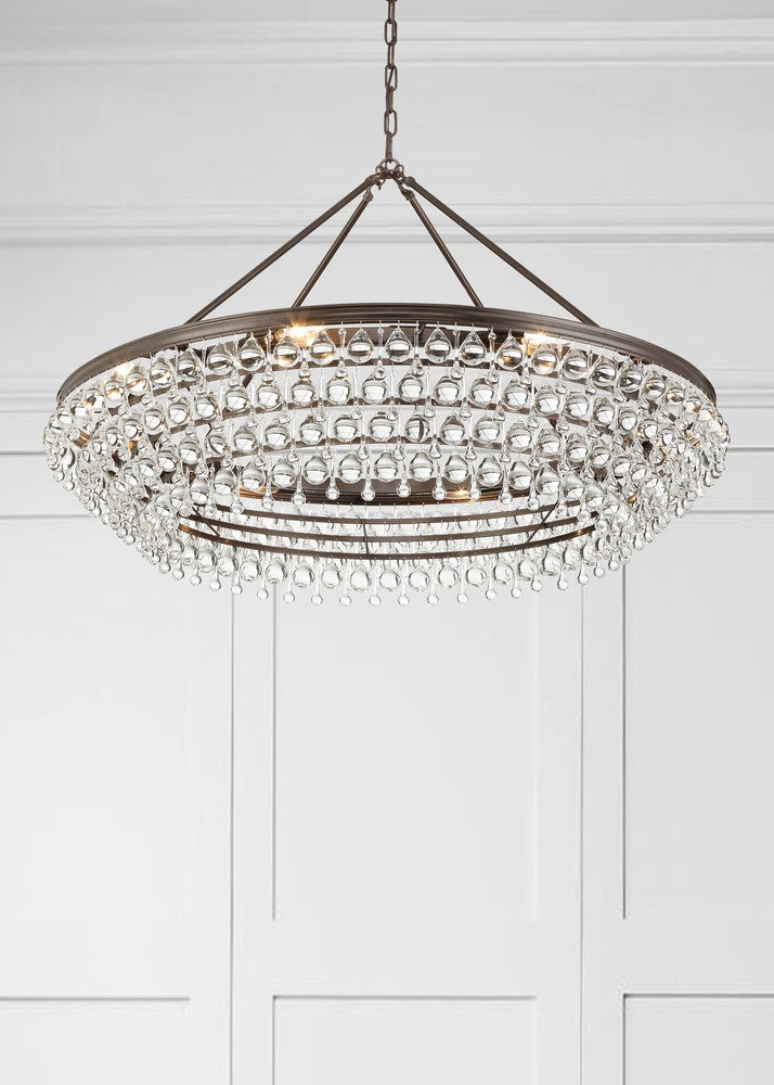 Crystorama CALYPSO 278-VZ Chandelier Modern - Vibrant Bronze