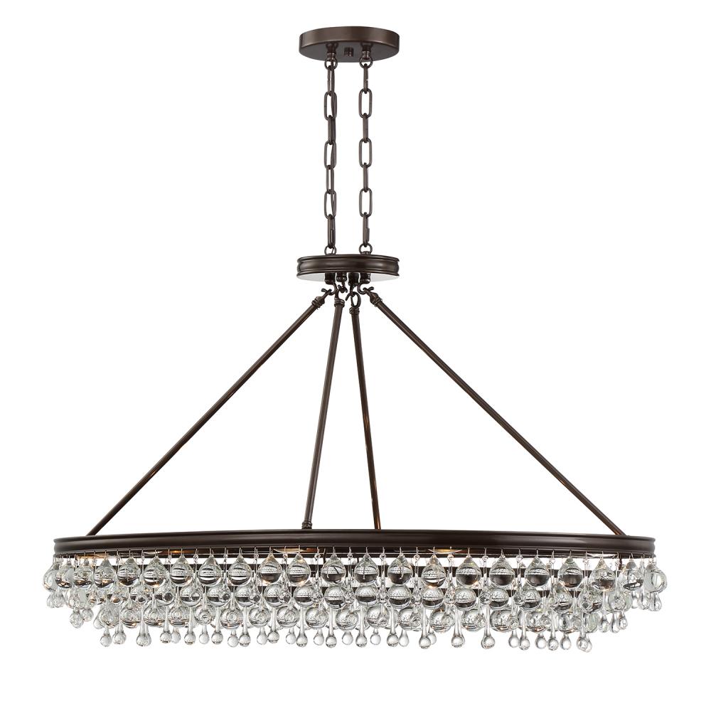 Crystorama CALYPSO 279-VZ Chandelier Transitional - Bronze