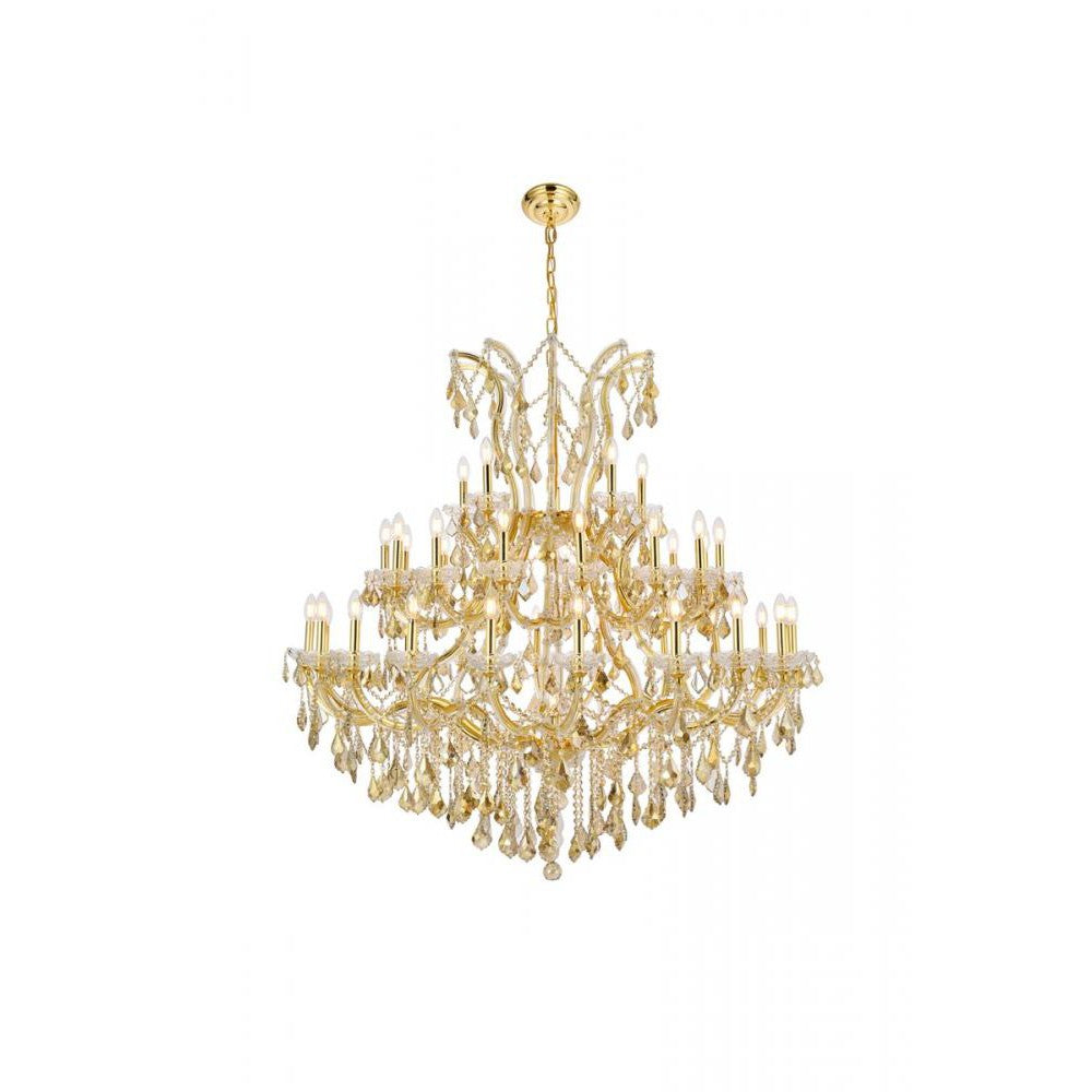 Elegant Lighting MARIA THERESA 2800G52G-GT/RC Chandelier Transitional - Gold