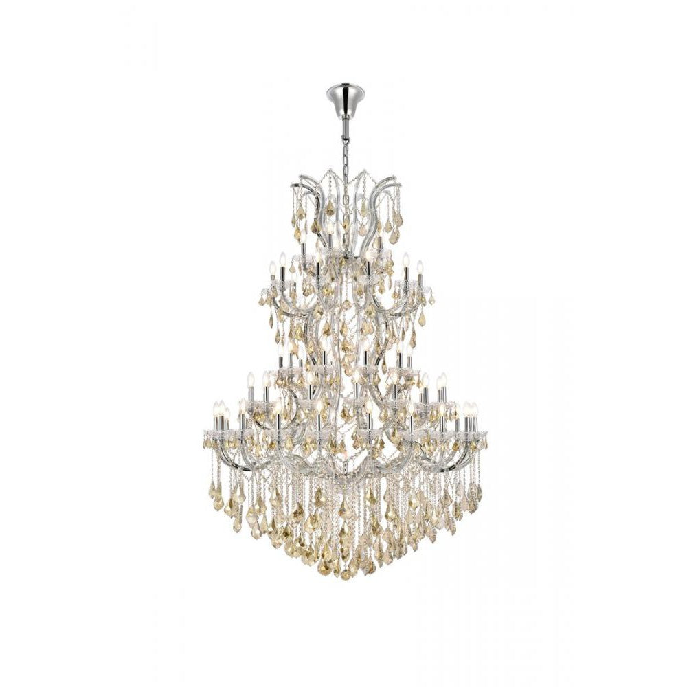 Elegant Lighting MARIA THERESA 2800G54C-GT/RC Chandelier Transitional - Chrome