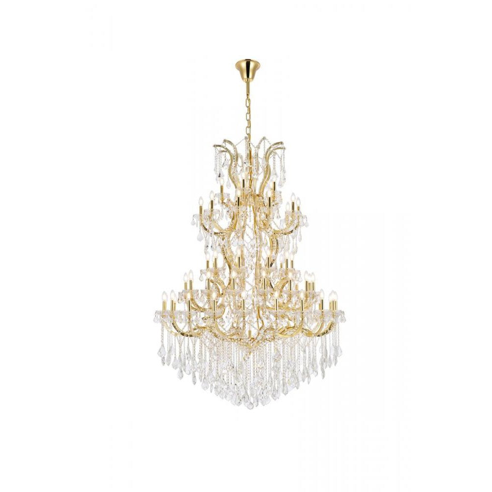 Elegant Lighting MARIA THERESA 2800G54G-GT/RC Chandelier Transitional - Gold