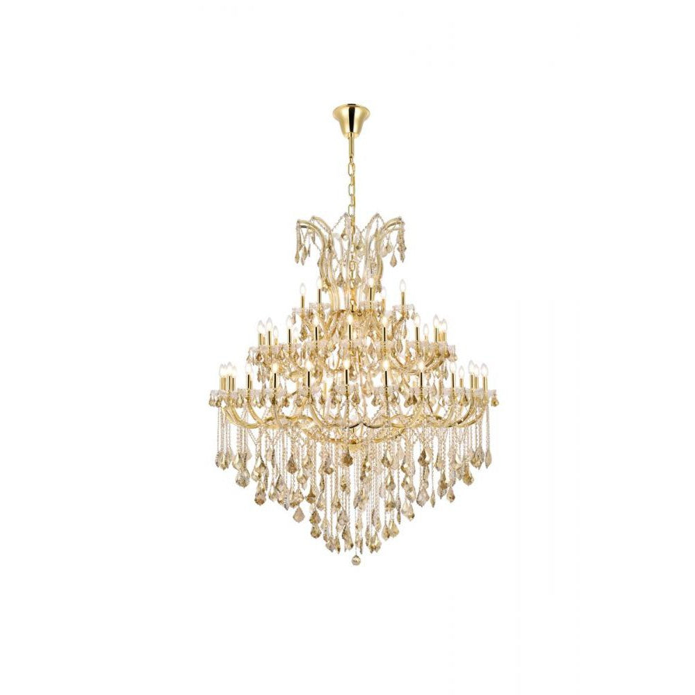 Elegant Lighting MARIA THERESA 2800G60G-GT/RC Chandelier Transitional - Gold