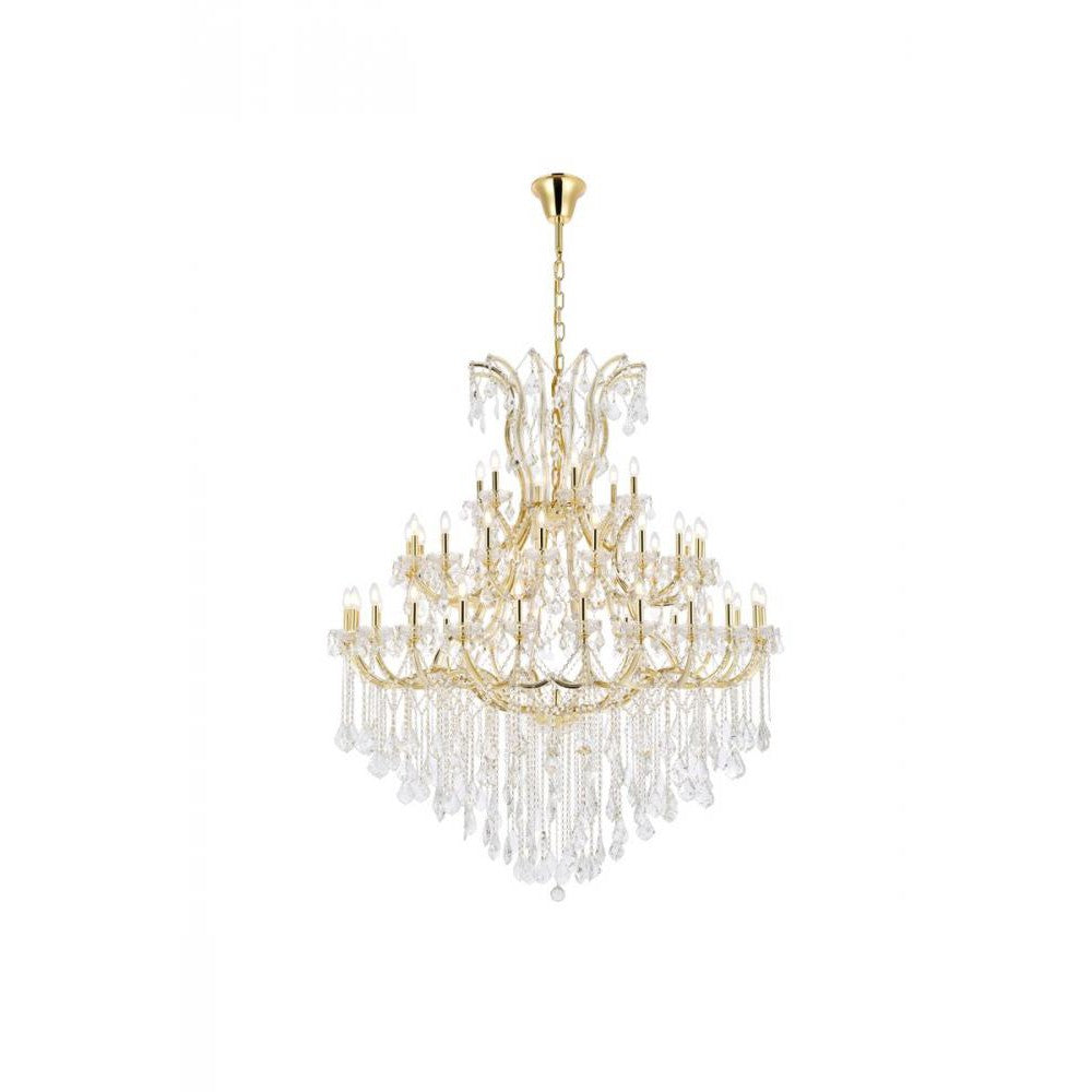 Elegant Lighting MARIA THERESA 2800G60G/RC Chandelier Transitional - Gold