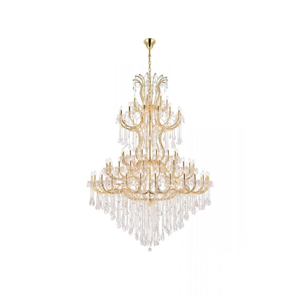 Elegant Lighting MARIA THERESA 2800G96G/RC Chandelier Transitional - Gold