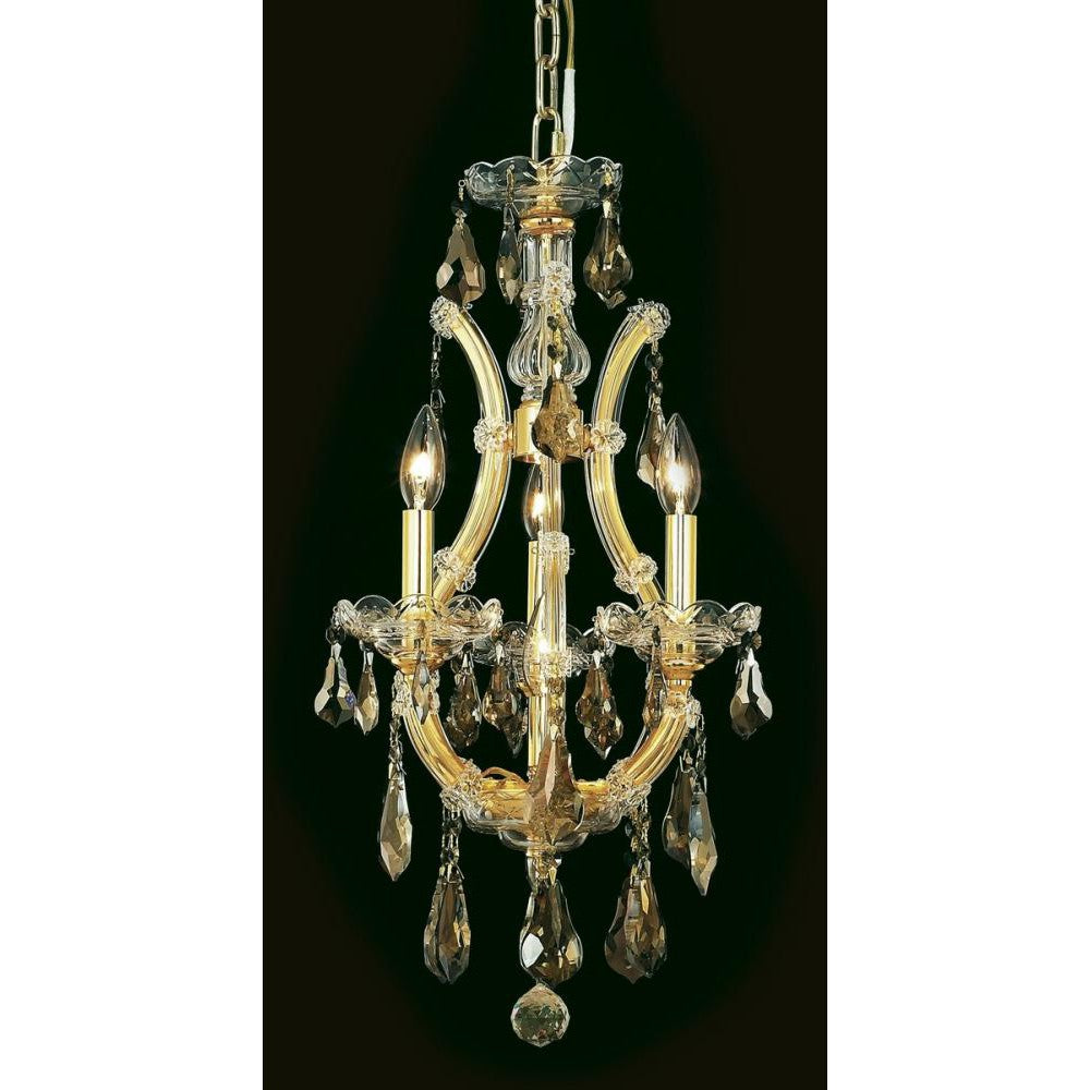 Elegant Lighting MARIA THERESA 2801D12G-GT/RC Chandelier Transitional - Gold