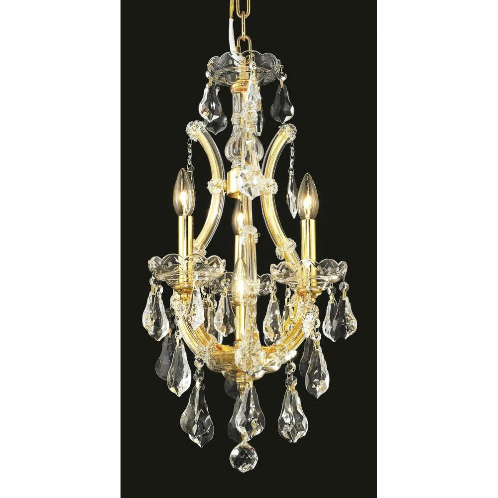 Elegant Lighting MARIA THERESA 2801D12G/RC Chandelier Transitional - Gold