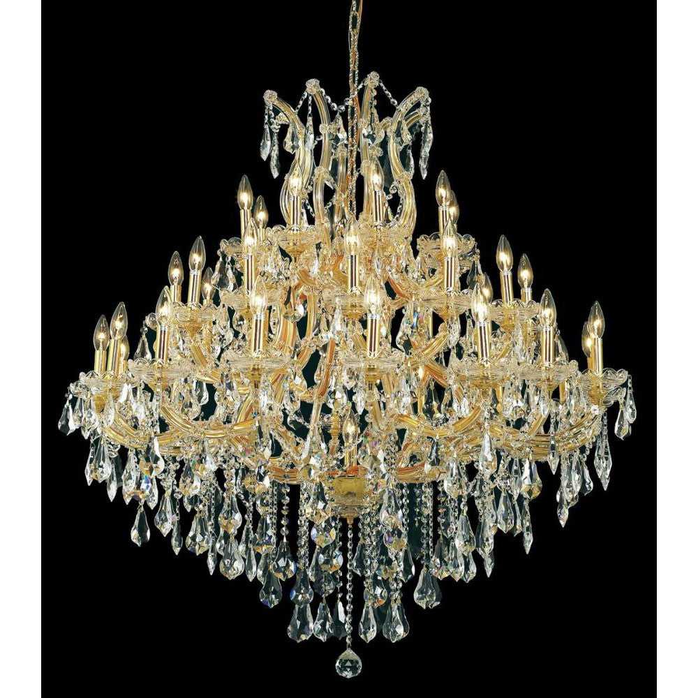 Elegant Lighting MARIA THERESA 2801G44G/RC Chandelier Transitional - Gold