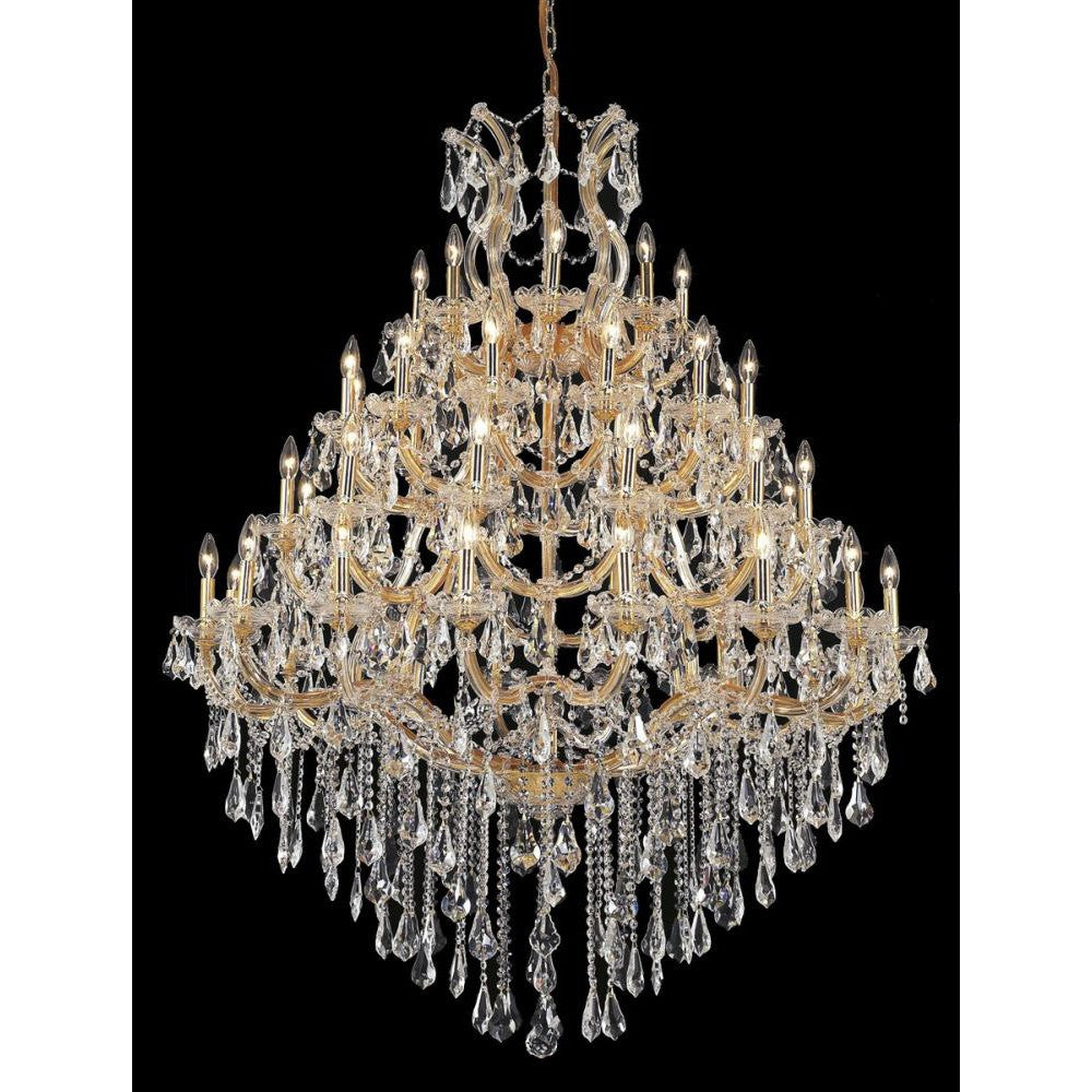 Elegant Lighting MARIA THERESA 2801G46G/RC Chandelier Transitional - Gold