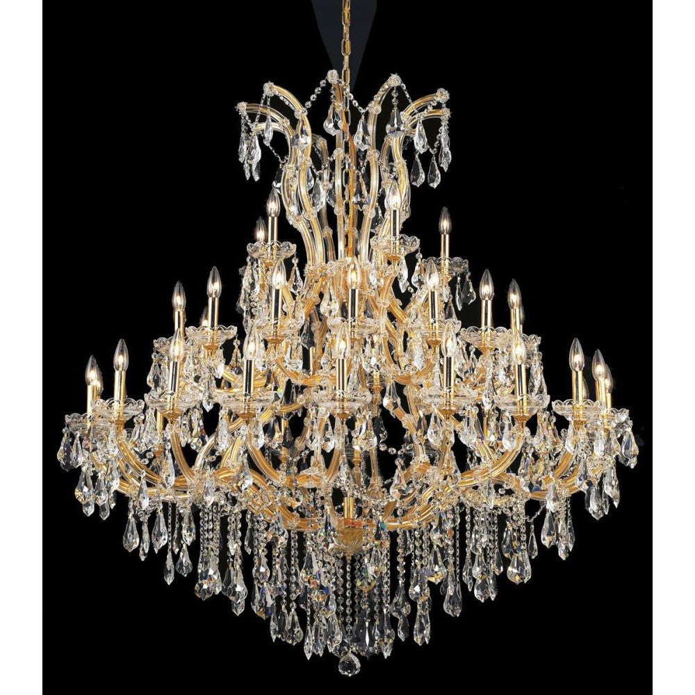 Elegant Lighting MARIA THERESA 2801G52G/RC Chandelier Transitional - Gold