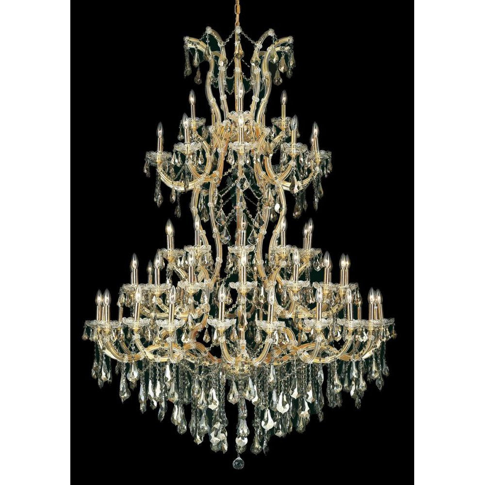 Elegant Lighting MARIA THERESA 2801G54G-GT/RC Chandelier Transitional - Gold