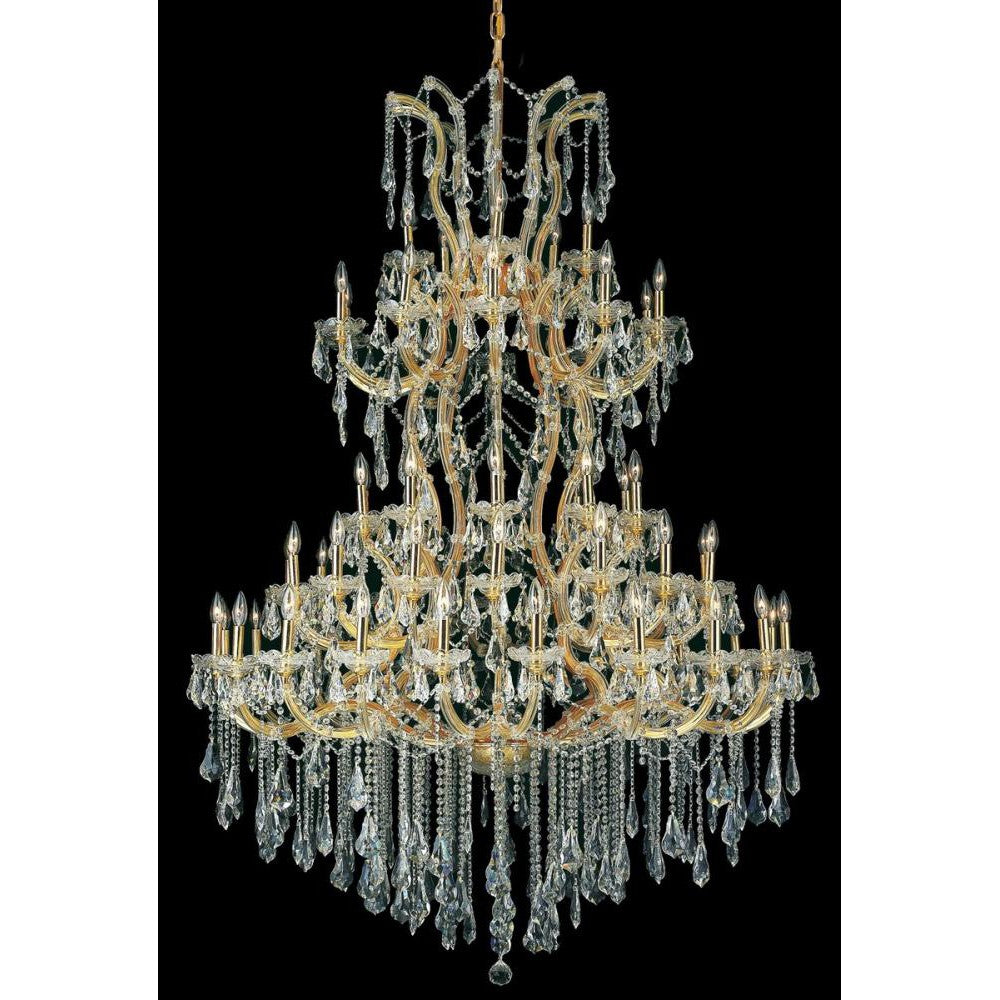 Elegant Lighting MARIA THERESA 2801G54G/RC Chandelier Transitional - Gold