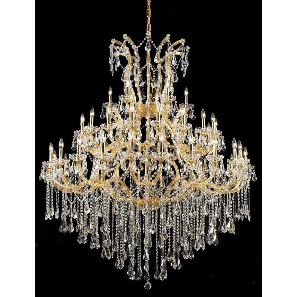 Elegant Lighting MARIA THERESA 2801G60G/RC Chandelier Transitional - Gold