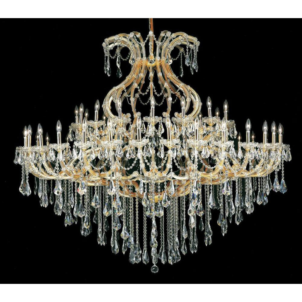 Elegant Lighting MARIA THERESA 2801G72G/RC Chandelier Transitional - Gold