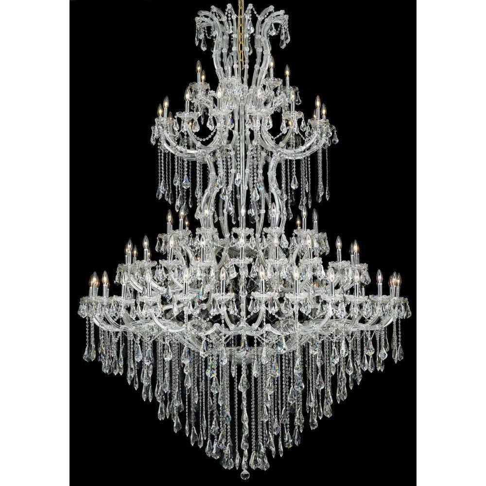 Elegant Lighting MARIA THERESA 2801G96C/RC Chandelier Transitional - Chrome