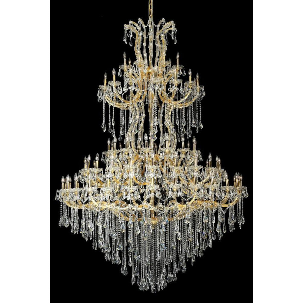 Elegant Lighting MARIA THERESA 2801G96G/RC Chandelier Transitional - Gold